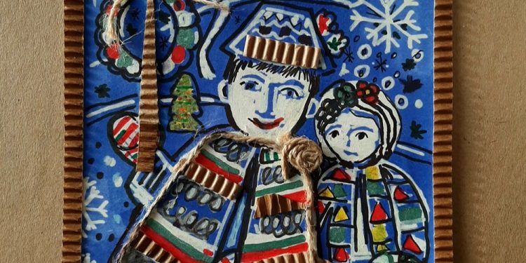 Ученичка от Българското училище в Прага е победителят в конкурса на АБУЧ „Моята българска коледна картичка“